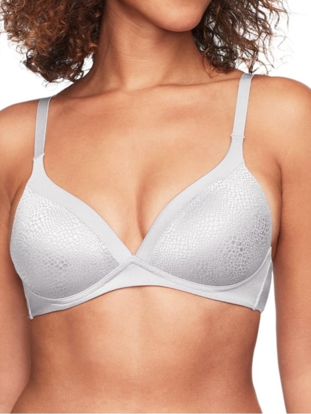Warners Women's Back-Smoothing Comfort Wireless Lift T-Shirt Bra Size 40D Gray